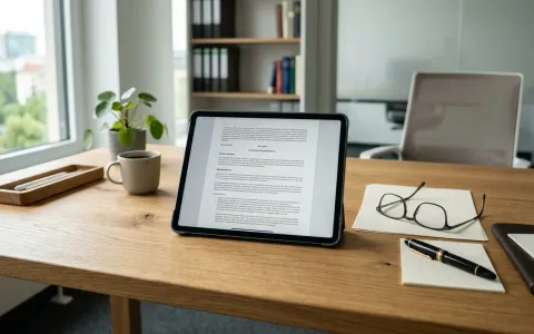 Digitales Kanzleimanagement und Profilpflege auf einem Tablet