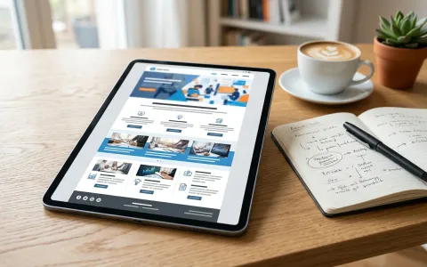 B2B Newsletter auf einem Tablet