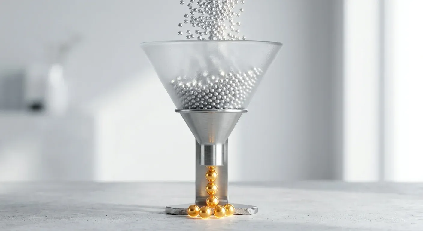 Abstrakte Visualisierung eines Conversion-Funnels
