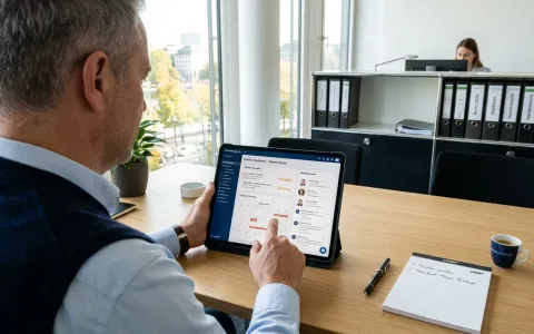 Kanzleimanager nutzt Tablet für digitale Akten