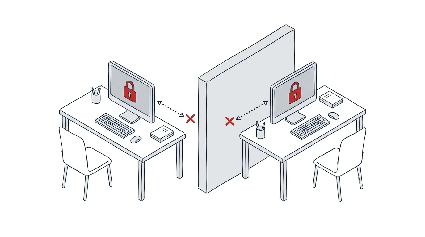 Illustration: Blockierte Dateien und Multi-User-Konflikte in Tabellen