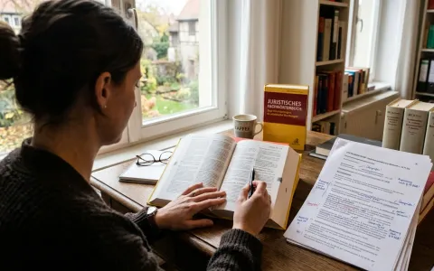Arbeit an Definitionen für ein juristisches Fachwörterbuch
