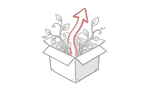 Illustration eines Website-Umzugs mit Fokus auf Wachstum und Rankings