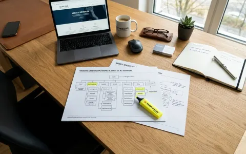 Website-Strukturplan für eine Kanzlei