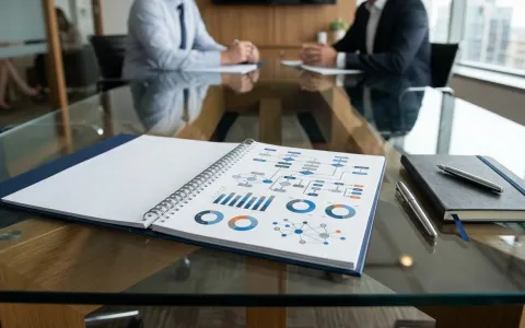 B2B-Entscheider analysieren ein juristisches Konzept am Konferenztisch
