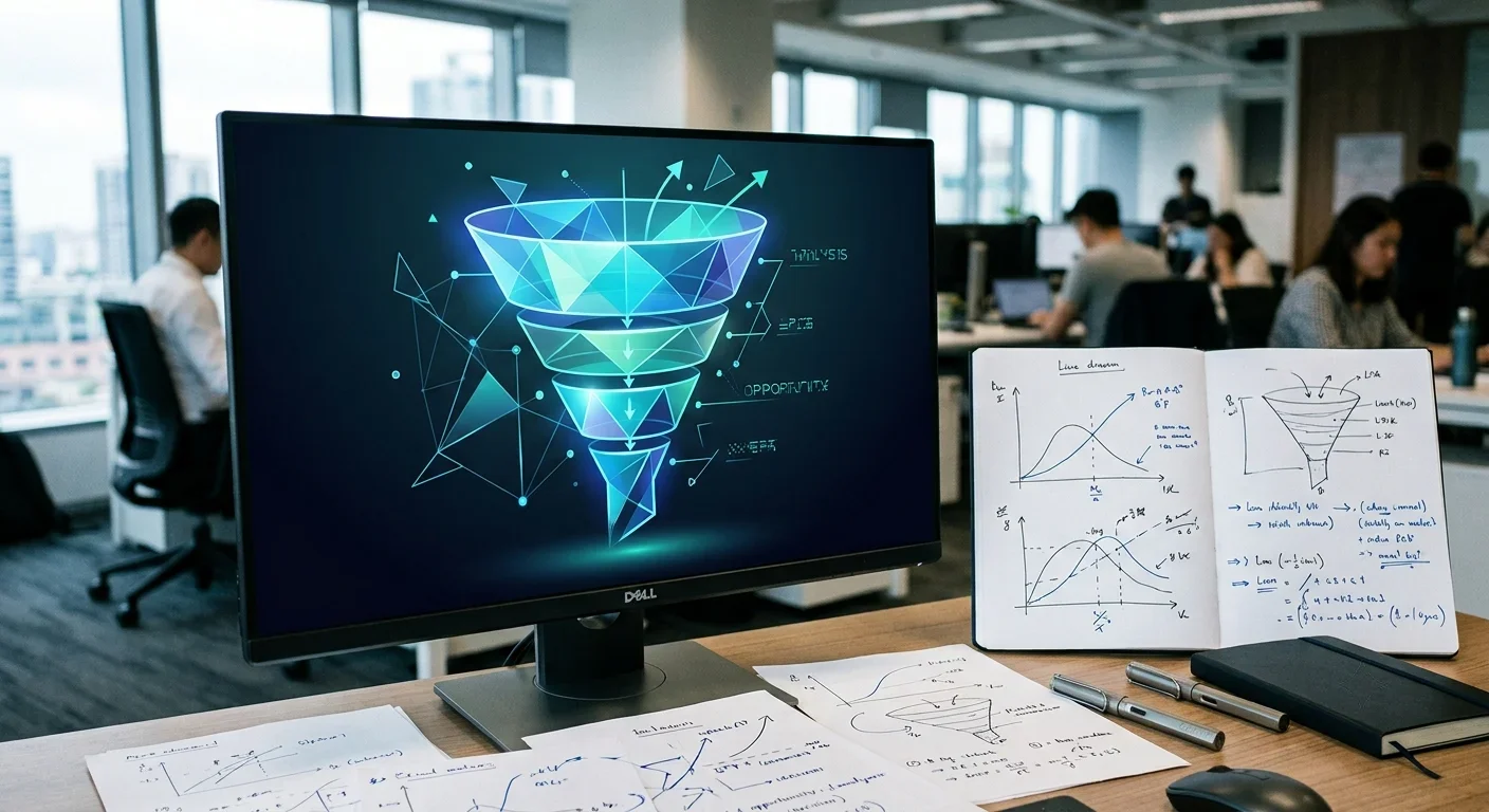 Darstellung eines Marketing-Funnels für die Mandantengewinnung