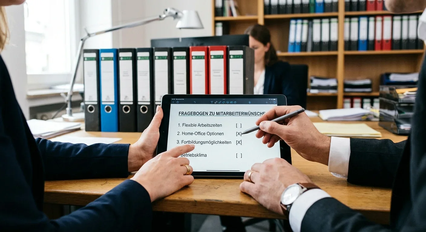 Auswertung einer Mitarbeiterbefragung zu Zusatzleistungen