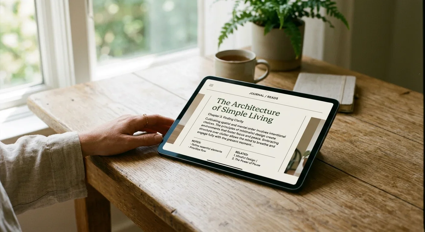 Tablet mit einer aufgeräumten, responsiven Kanzlei-Webseite