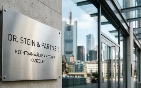 Modernes Kanzleigebäude einer Wirtschaftskanzlei
