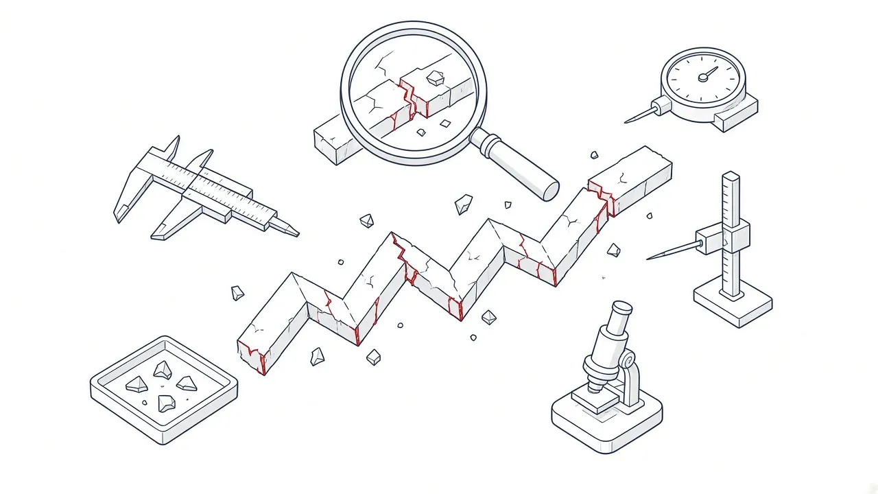 Illustration eines Diagnose-Pfades für sinkenden Website-Traffic