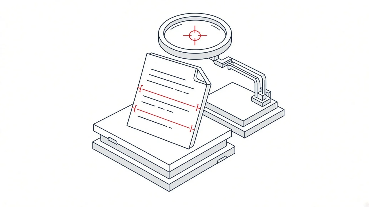Scanner zerlegt ein Dokument in logische Abschnitte
