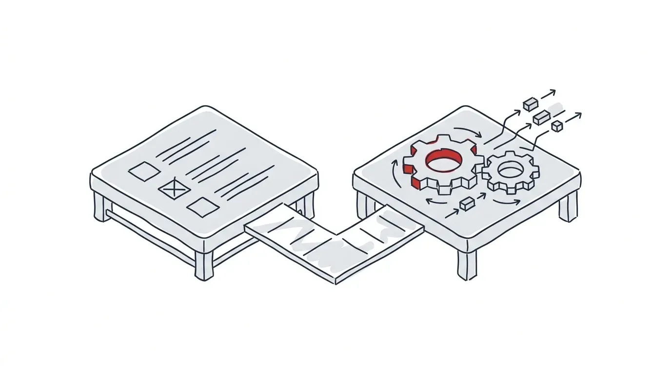 Vergleich zwischen Benutzeroberflächen und Hintergrundprozessen in der Softwarearchitektur