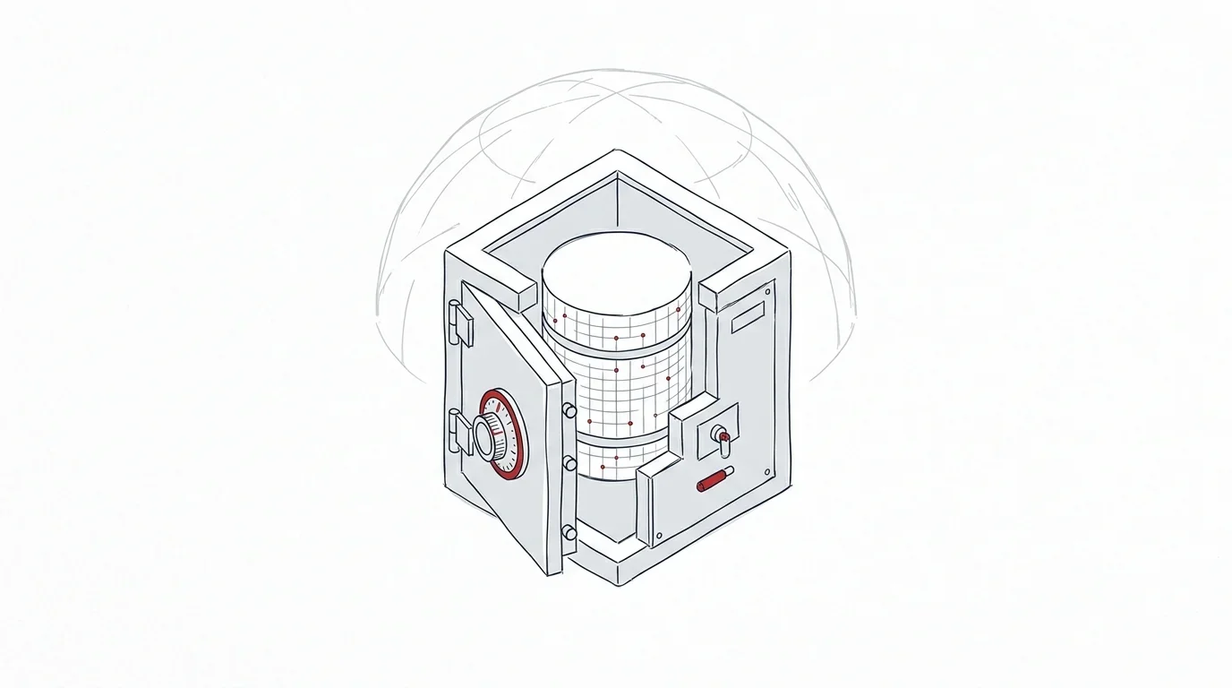 Illustration: Schutz und Sicherheit für interne Daten in einer KI-Umgebung.