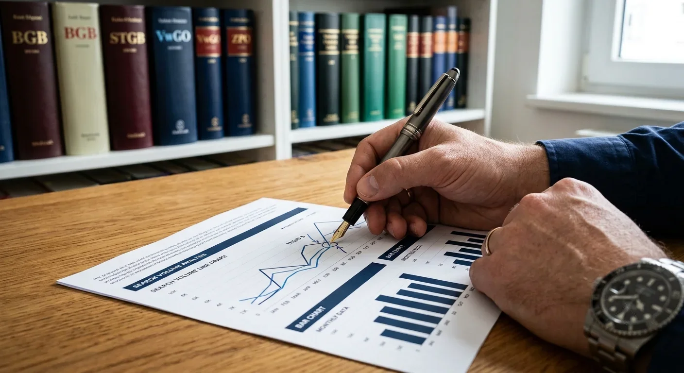 Analyse von Suchbegriffen und Statistiken auf Papier