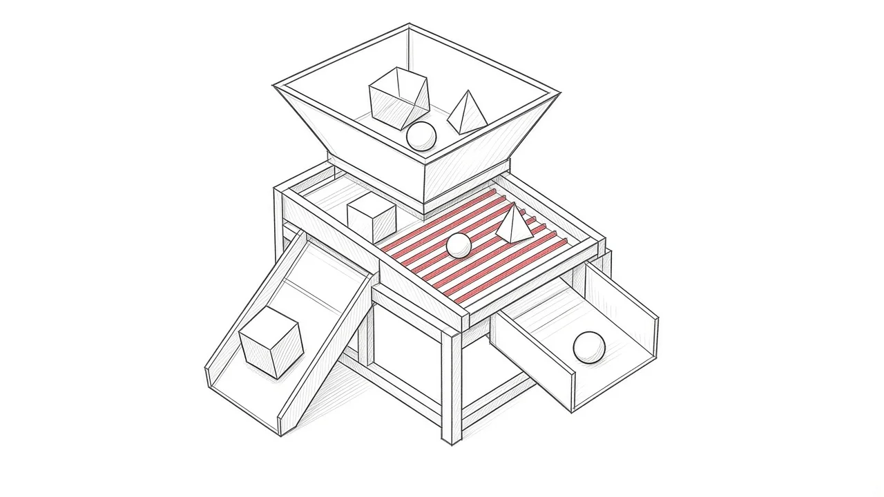 Illustration zur Filterung von Inhalten für die Sitemap