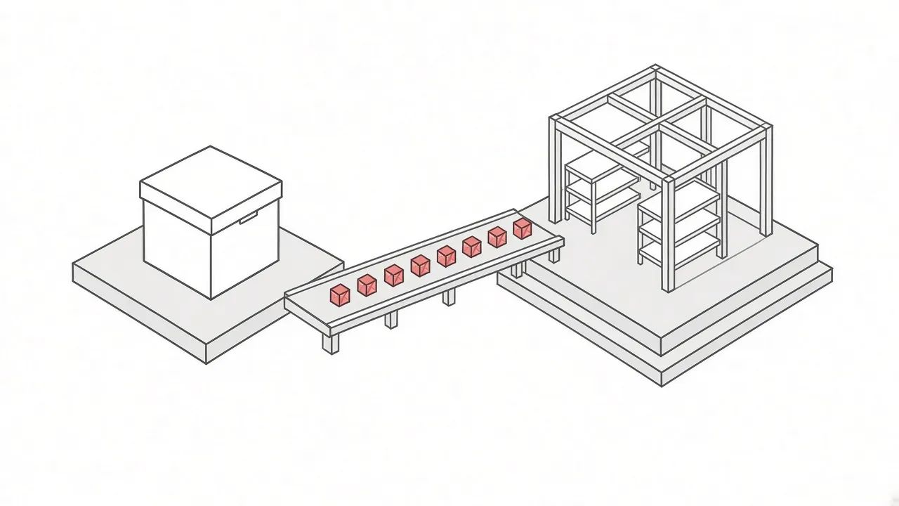 Illustration eines sicheren Datentransfers zwischen zwei Systemplattformen