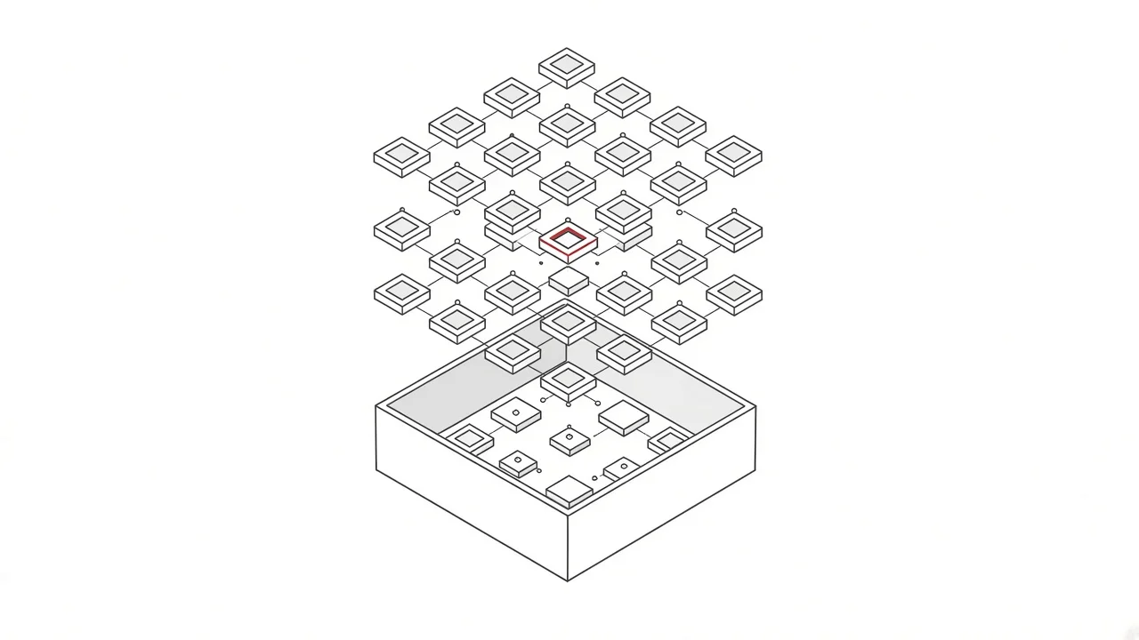 Geordnete Strukturen illustrieren den systematischen Aufbau von Testbedingungen