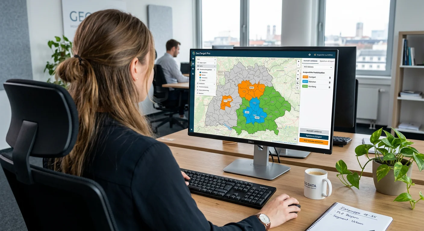 Einstellung lokaler Zielgruppen in einem digitalen Dashboard