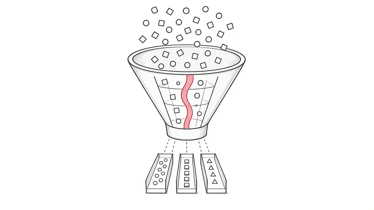 Illustration eines Datenfilters zur Trennung von Traffic-Quellen